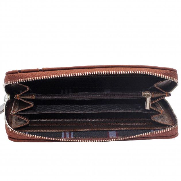 Мужское портмоне Baellerry Denim S1514. Цвет: коричневый