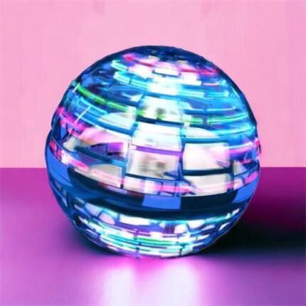 Летающий шар спиннер светящийся FlyNova Pro Gyrosphere игрушка мяч бумеранг, игрушка летающий шар