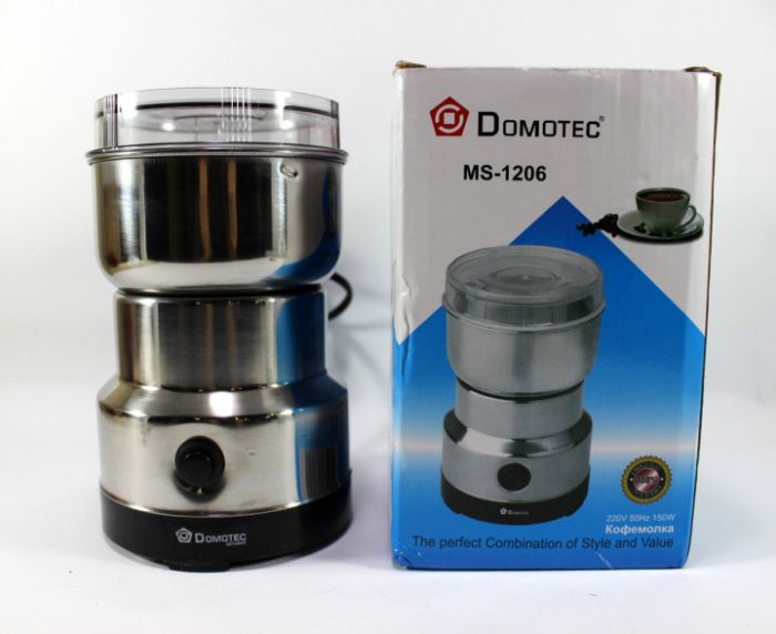 Кофемолка DOMOTEC MS-1206 (150Вт, 70г), электрическая кофемолка для турки, роторная кофемолка