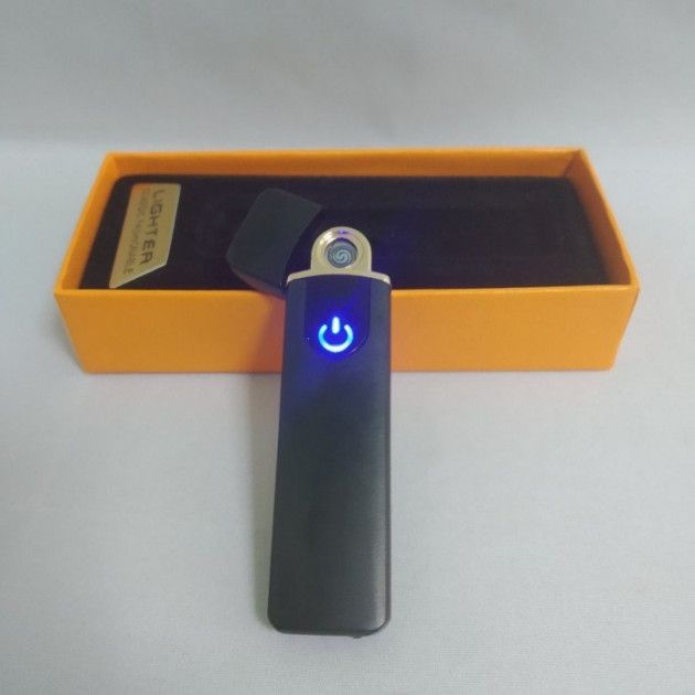 Зажигалка спиральная USB ZGP-4. Цвет: черный