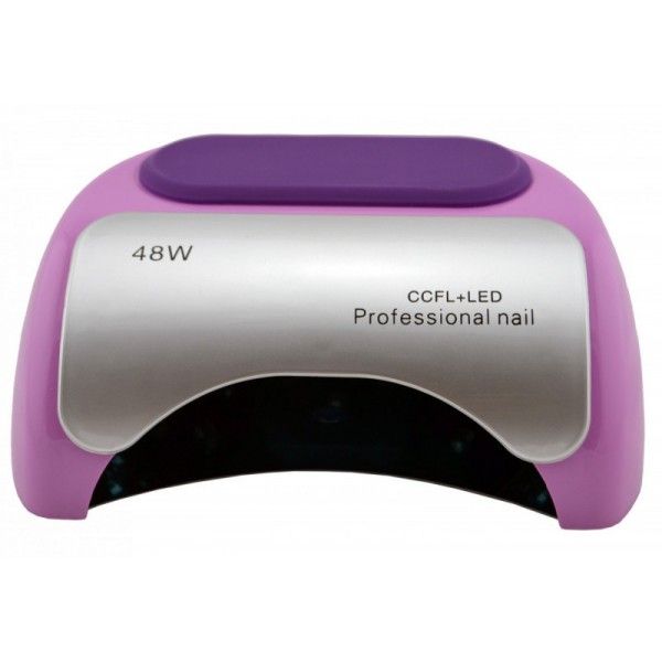Гибридная лампа для ногтей Beauty Nail CCFL+LED 48W K18, Домашняя лампа для ногтей. Цвет: розовый