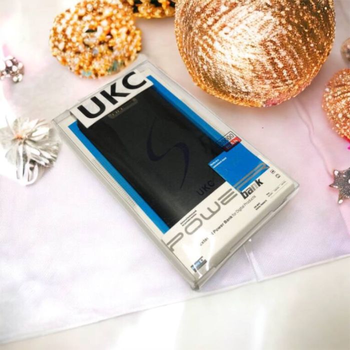 Портативная мобильная зарядка Power Bank 30000 mAh UKC, Внешний аккумулятор, Зарядка power bank. Цвет: черный