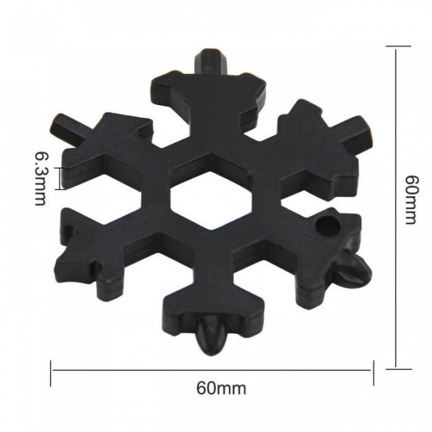 Универсальный инструмент многофункциональный мультитул SNOWFLAKE WRENCH TOOL