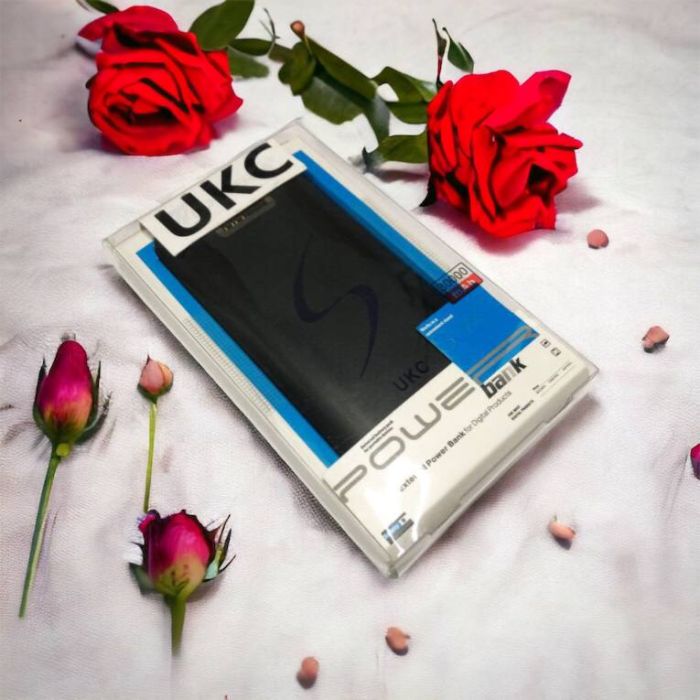 Портативная мобильная зарядка Power Bank 30000 mAh UKC, Внешний аккумулятор, Зарядка power bank. Цвет: черный