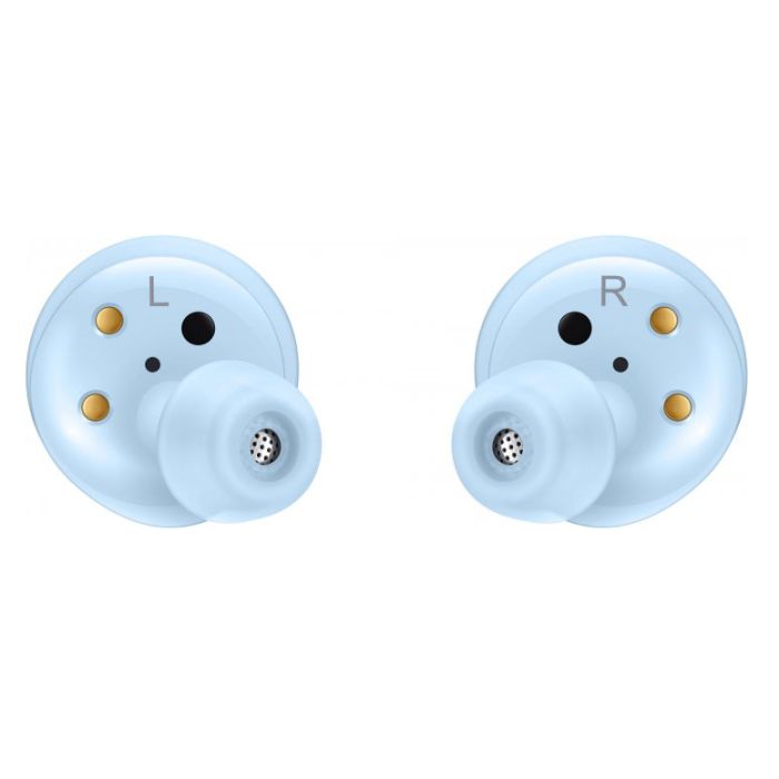 Беспроводные наушники, блютуз наушники Samsung Buds+ с кейсом. Цвет: голубой
