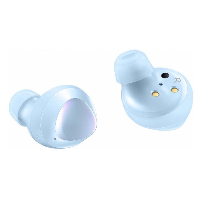 Беспроводные наушники, блютуз наушники Samsung Buds+ с кейсом. Цвет: голубой