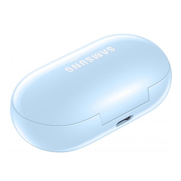 Беспроводные наушники, блютуз наушники Samsung Buds+ с кейсом. Цвет: голубой