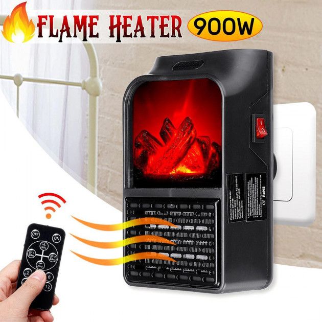 Портативный обогреватель Flame Heater 900 Вт, тепловой вентилятор, обогреватель для дома, ветродуйчик