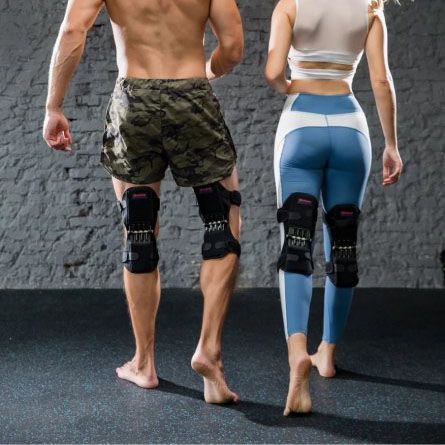 Коленные стабилизаторы подколенные бионические Powerknee Nasus для поддержки коленного сустава с антибактериальным покрытием