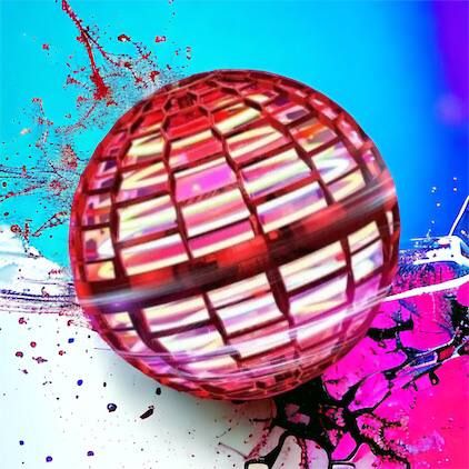 Летающий шар спиннер светящийся FlyNova Pro Gyrosphere игрушка мяч бумеранг, игрушка летающий шар