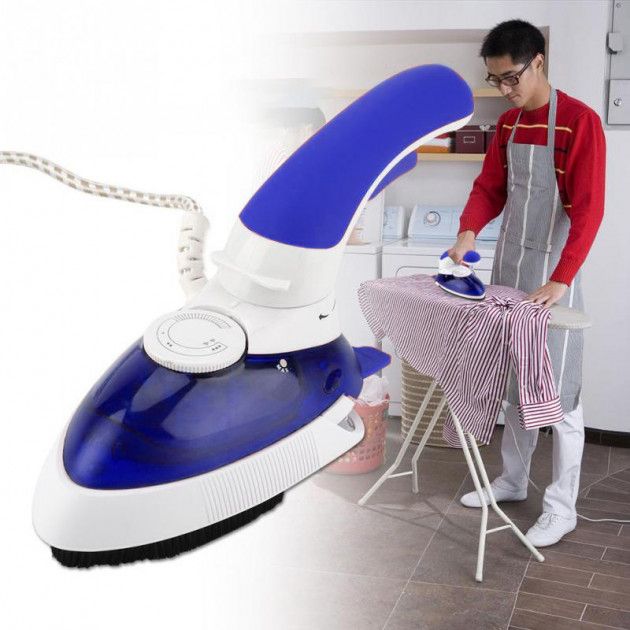 Отпариватель Mini Steam Iron HT-558B, Утюг электрический паровой, Паровой утюг для одежды. Цвет: синий