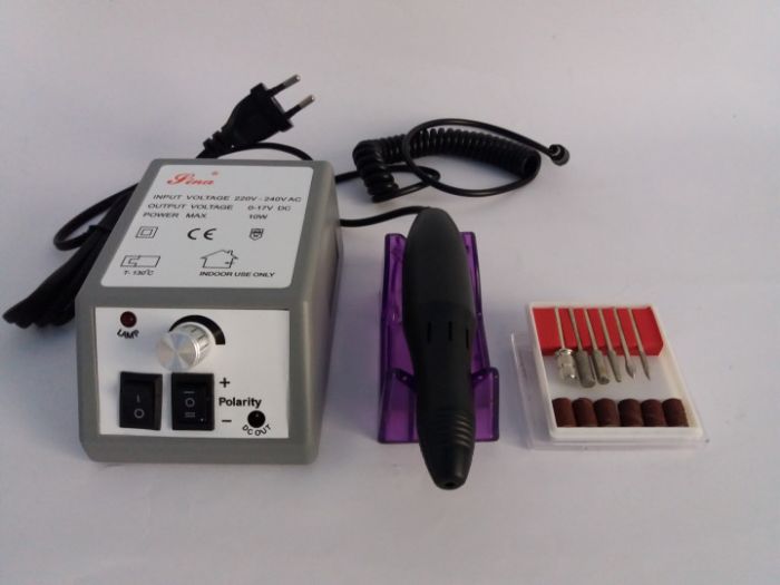 Фрезер для маникюра Beauty nail DM-14/2000, фрезер ручной для маникюра, для снятия гель лака. Цвет: серый