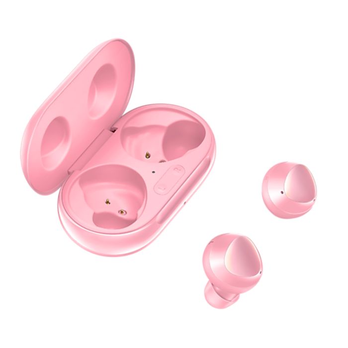 Беспроводные наушники, блютуз наушники Samsung Buds+ с кейсом. Цвет: розовый