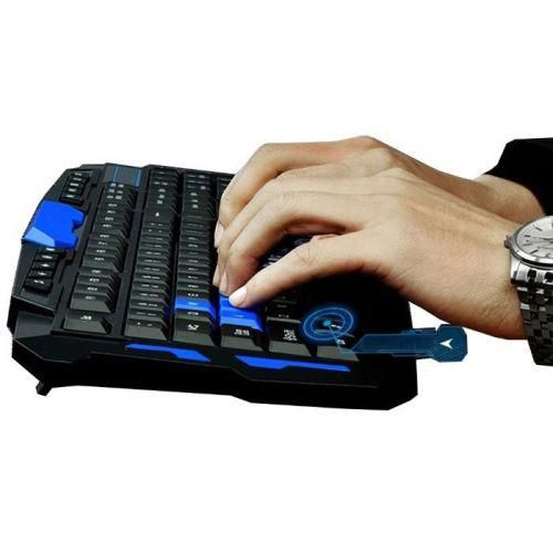 Клавиатура с мышкой HK-8100, игровая клавиатура и мышь для пк, беспроводная клавиатура и мышь