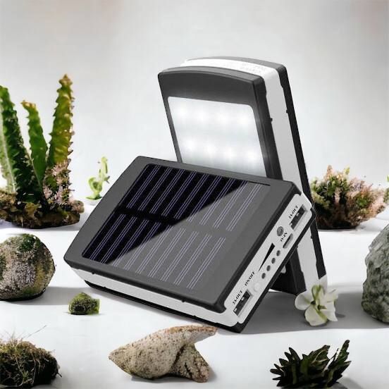 УМБ Power Bank Solar 90000 mAh мобильное зарядное с солнечной панелью и лампой, Power Bank Charger Батарея