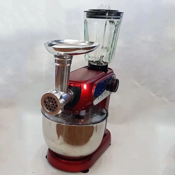 Кухонный комбайн 3 в 1 Crownberg CB-3404 Тестомес-Мясорубка-Блендер (2200 Вт)