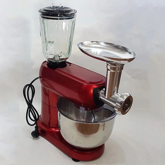 Кухонный комбайн 3 в 1 Crownberg CB-3404 Тестомес-Мясорубка-Блендер (2200 Вт)