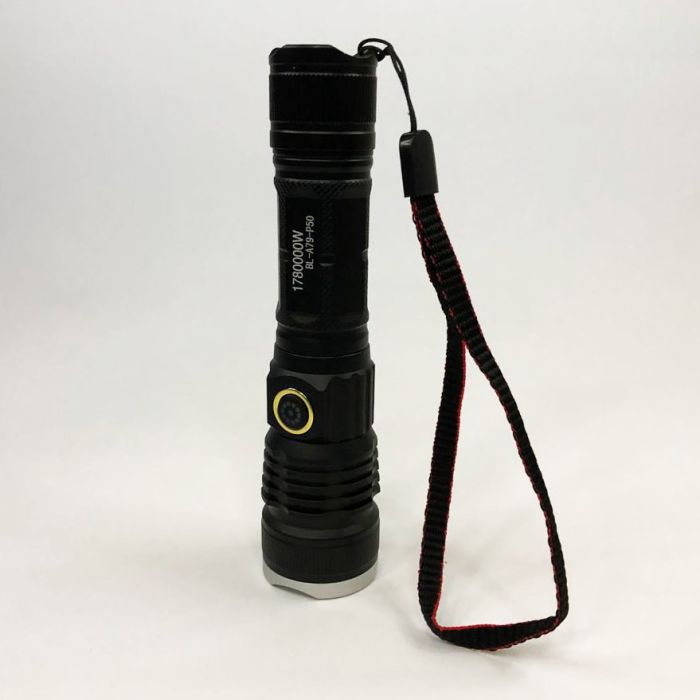 Фонарь ручной аккумуляторный BL-A79-P50 zoom Type-C, фонарь ручной мощный, тактичный фонарь
