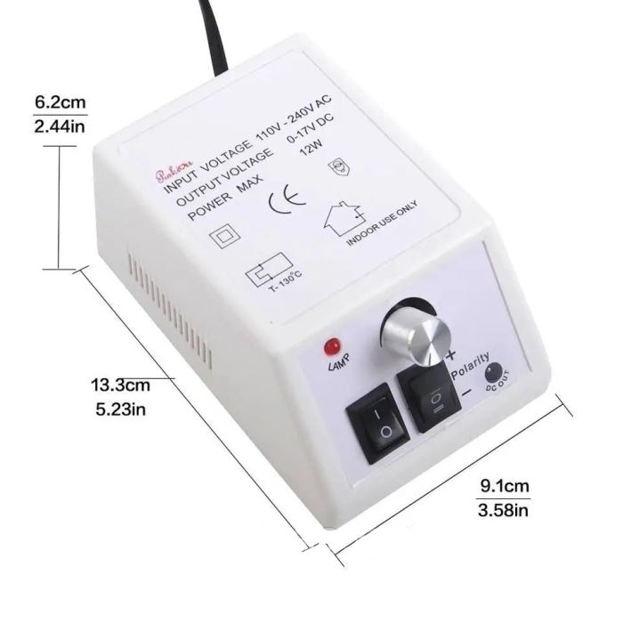 Фрезер для маникюра Beauty nail DM-14/2000. Цвет: белый
