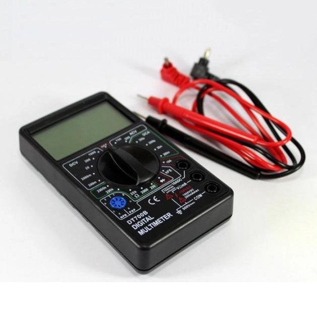 Цифровой мультиметр Digital Tech DT700D большой дисплей (со звуком), мультиметр с защитой