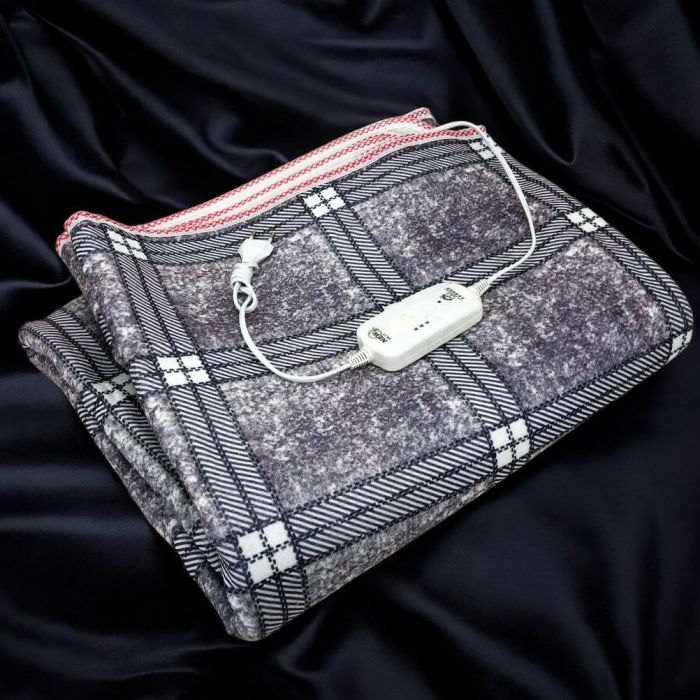 Электропростынь электрическая простынь с подогревом Electric Blanket 150х170см. Цвет: серый с фиолетовым оттенком