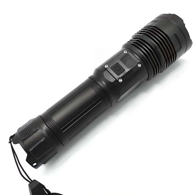 Ручной фонарик PLD-6606 White Laser LED PM50-TG, работает от аккумулятора, сверхмощный фонарик