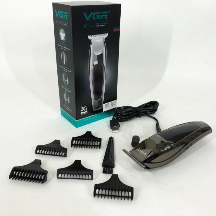 Беспроводная машинка Для Стрижки Волос VGR V-030 Бoдигpуммep, подстригательная машинка профессиональная