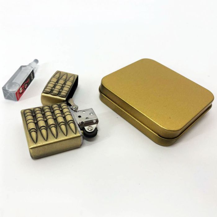 Зажигалка бензиновая в подарочной коробке 367-1, зажигалка подарок на день рождения, необычная зажигалка