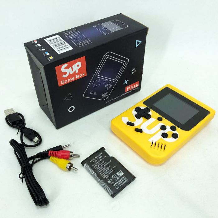 Игровая приставка консоль Sup Game Box 500 игр, игровые приставки к телевизору. Цвет: желтый