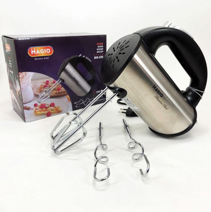 Миксер MAGIO MG-235, лучший ручной миксер, миксер для взбивания, миксер блендер ручной, миксер для кухни
