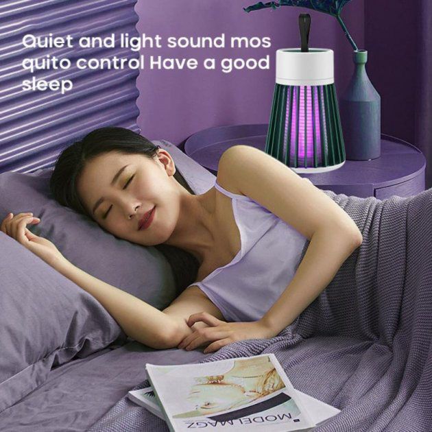 Уничтожитель насекомых для дома Electronic shock Mosquito killing lamp НА АККУМУЛЯТОРЕ для похода на природу