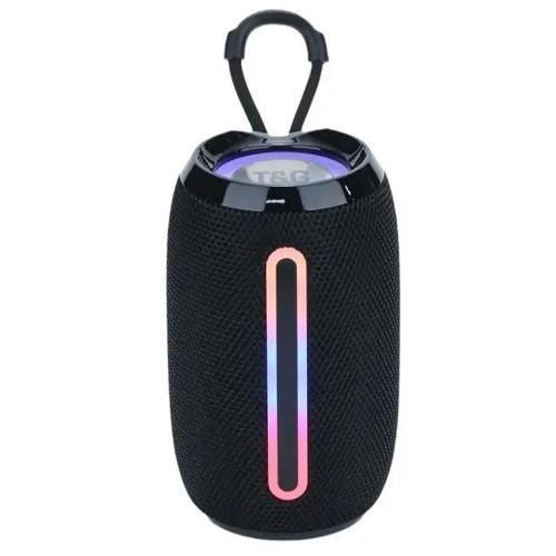 Портативная Bluetooth-колонка TG653 USB с ремешком, аккумуляторная колонка для музыки. Цвет: черный