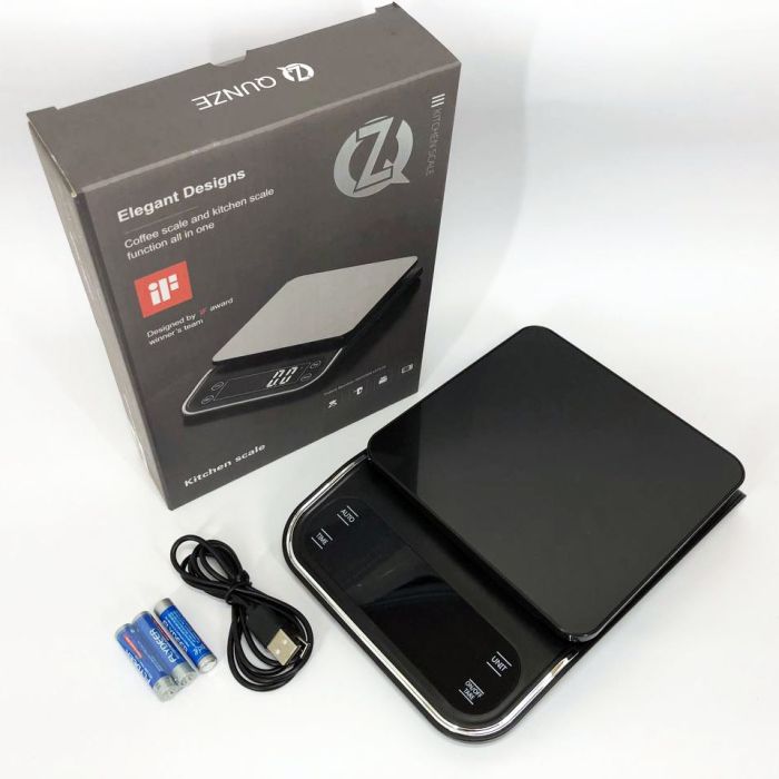 Весы кухонные X-1, 5кг (0,1г), 3xAAA/USB, электронные весы для взвешивания продуктов, весы кулинарные
