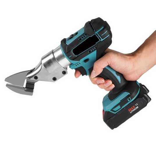 Аккумуляторные ножницы по металлу в кейсе Krafftec DJS130R, 2 акб 36V/5AP