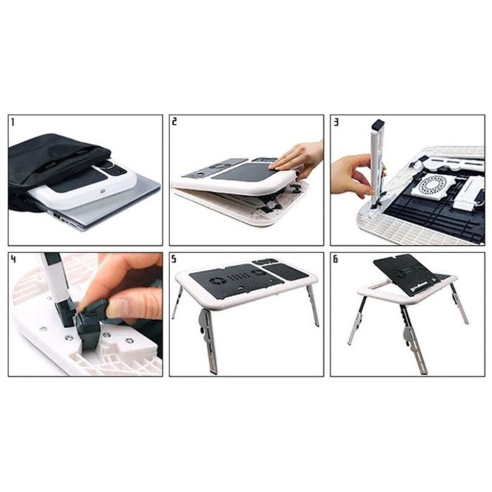 Подставка трансформер для ноутбука LD-09 E-Table, Наклонная подставка ноутбука на стол в кровать