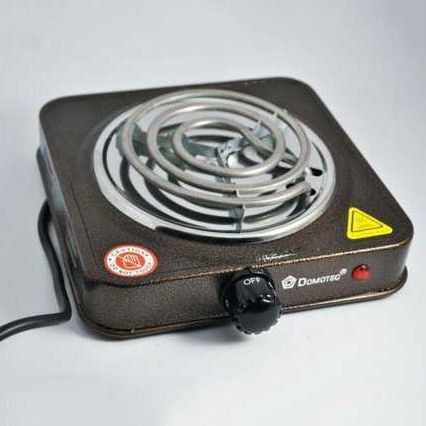 Электроплита спиральная плита настольная Domotec MS-5801 1000 W, Переносная компактная электроплита