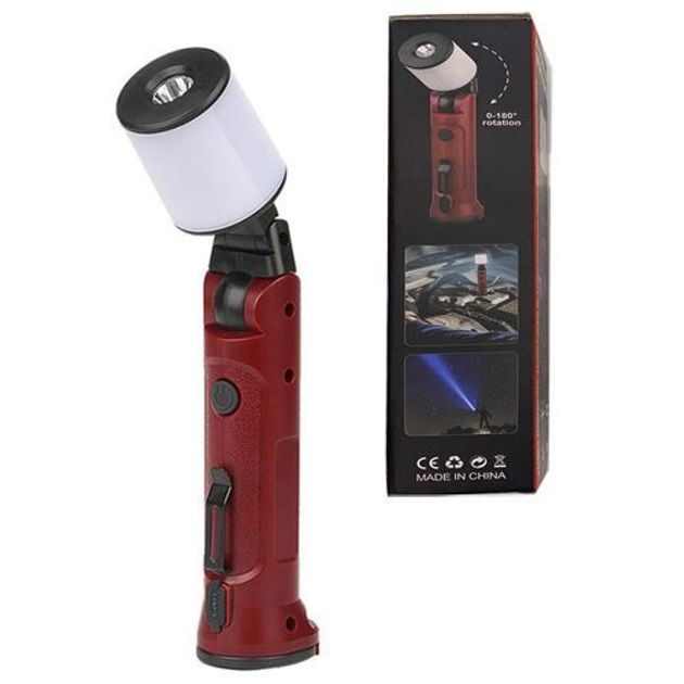 Фонарь аккумуляторный WORKLIGHT-072-XPE 10W 350Lm с крюком и магнитом, Многофункциональный led фонарь