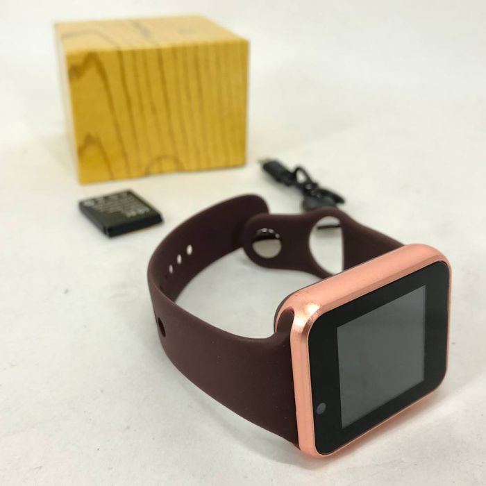 Смарт-часы Smart Watch A1 умные электронные со слотом под sim-карту + карту памяти micro-sd. Цвет: золотой