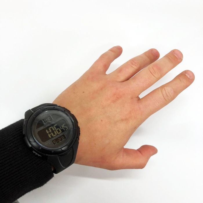 Часы наручные мужские SKMEI 1656BK BLACK, водостойкие тактические часы. Цвет: черный