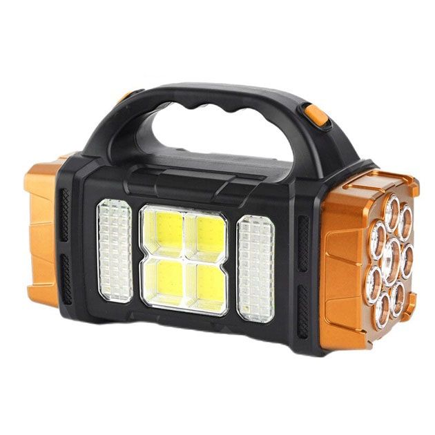 Фонарь кемпинговый с солнечной панелью и повербанком HB-1678-2х8LED-6COB, фонарь кемпинговый светодиодный