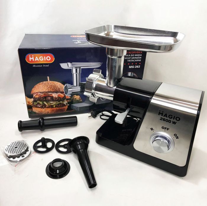Мясорубка электрическая Magio MG-262, мясорубка для томатов, электромясорубка соковыжималка для томатов