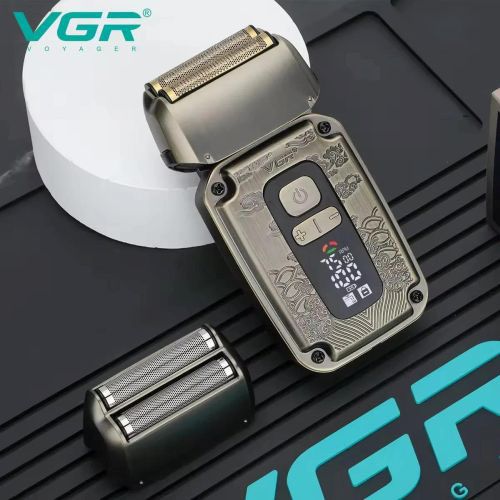 Электробритва VGR V-337 шейвер для влажного и сухого бритья, бритва для бороды, триммер механический