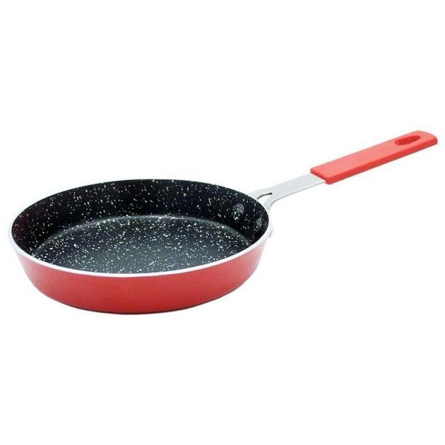 Сковорода Con Brio CB-1614 с антипригарным покрытием Eco Granite mini 16 см. Цвет: красный
