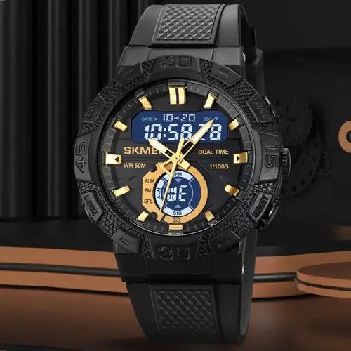 Часы наручные мужские SKMEI 1881GDWT, модные мужские часы, оригинальные мужские часы брендовые