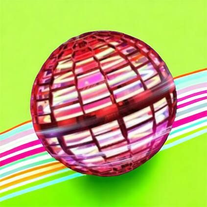 Летающий шар спиннер светящийся FlyNova Pro Gyrosphere игрушка мяч бумеранг, игрушка летающий шар