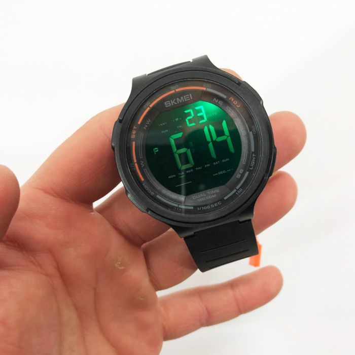 Часы наручные мужские SKMEI 1841BK BLACK, для военнослужащих, тактические противоударные. Цвет: черный