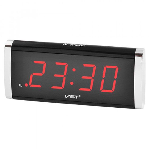 Часы VST-730-1 сетевые 220В led будильник красные цифры, Электронный настольные часы light