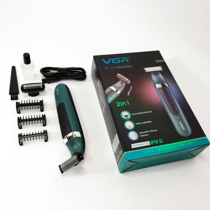 Электробритва VGR V-393 Shaver профессиональная водонепроницаемая, машинка мужская для бритья