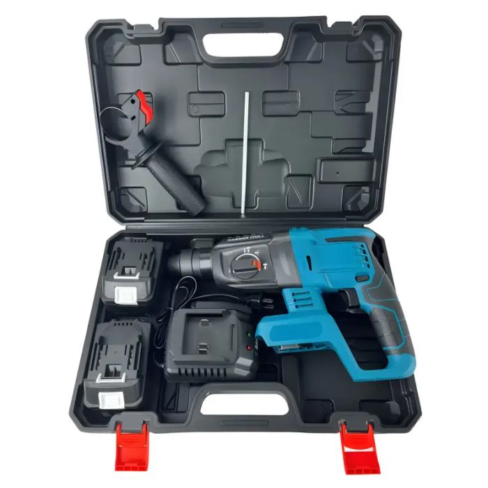 Перфоратор аккумуляторный бесщеточный KRAFFTEC 48V 2 акб 4.0AH дрель на аккамуляторе для дома в кейсе