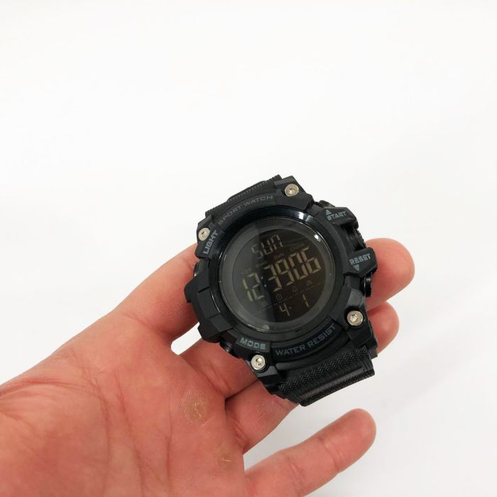Часы наручные мужские SKMEI 1384BK BLACK, водонепроницаемые мужские часы. Цвет: черный